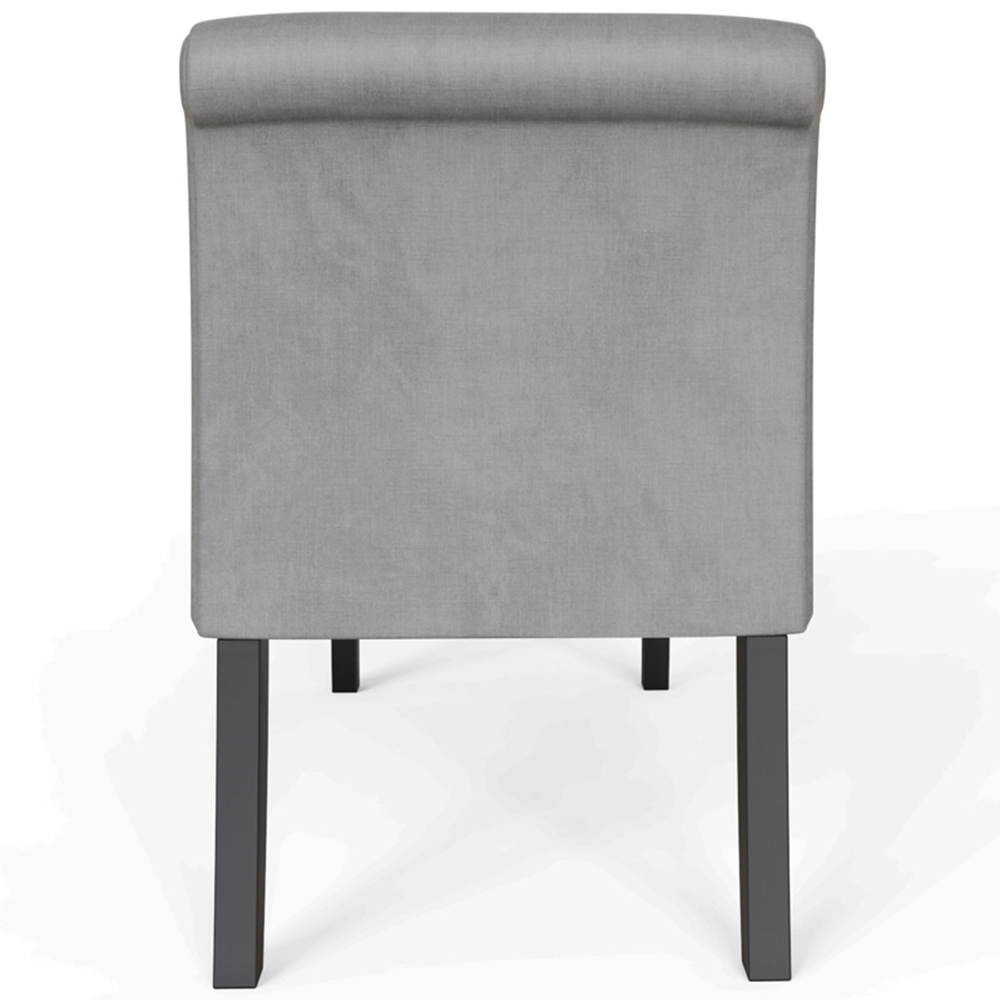GFW Balmoral Grey Upholstered Window Seat Image 5