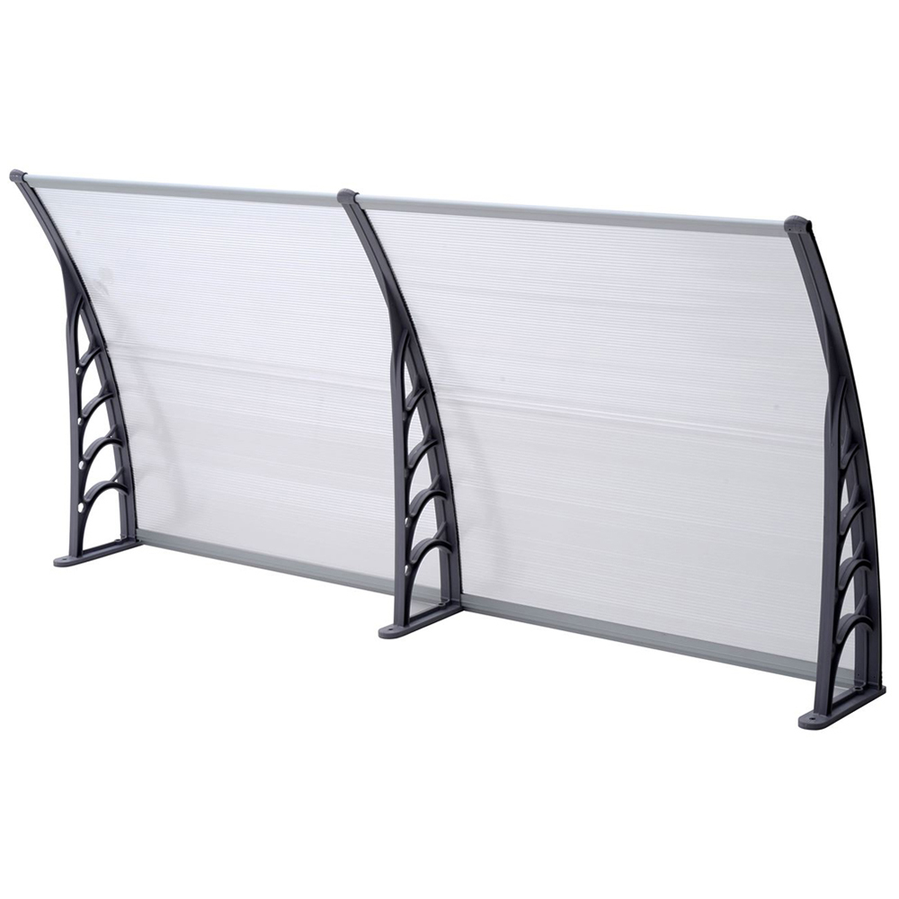 Gr8 Garden 0.9 x 2m Front Door Rain Protector Awning with Lean To Image 2