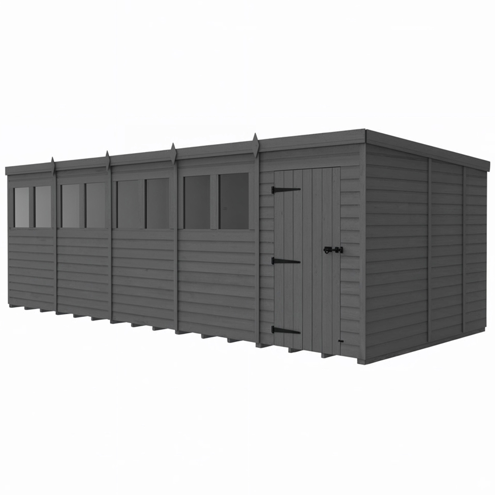 Foreverspaces 20 x 10ft Composite Board Pent Garden Shed Image 2