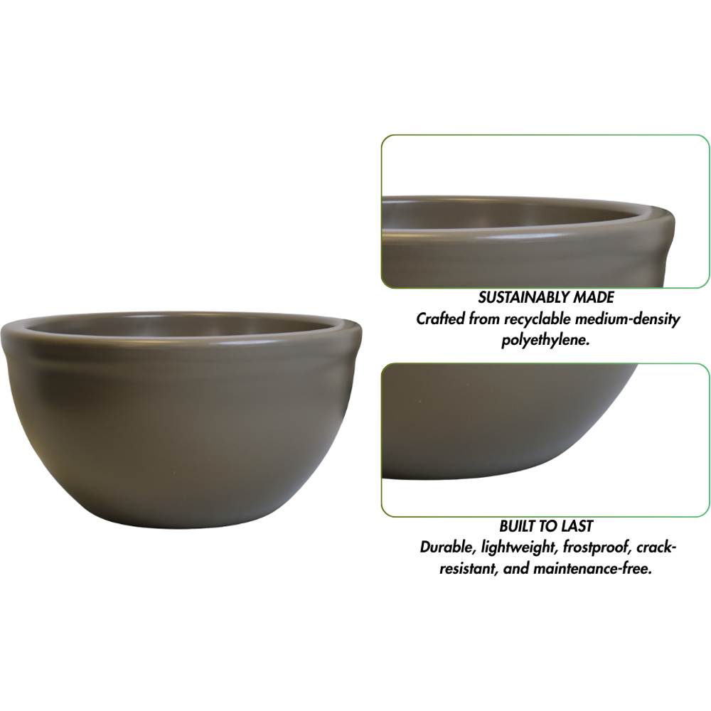 Trifibre Hampton Clay Low Bowl Planter 46 x 88cm Image 6