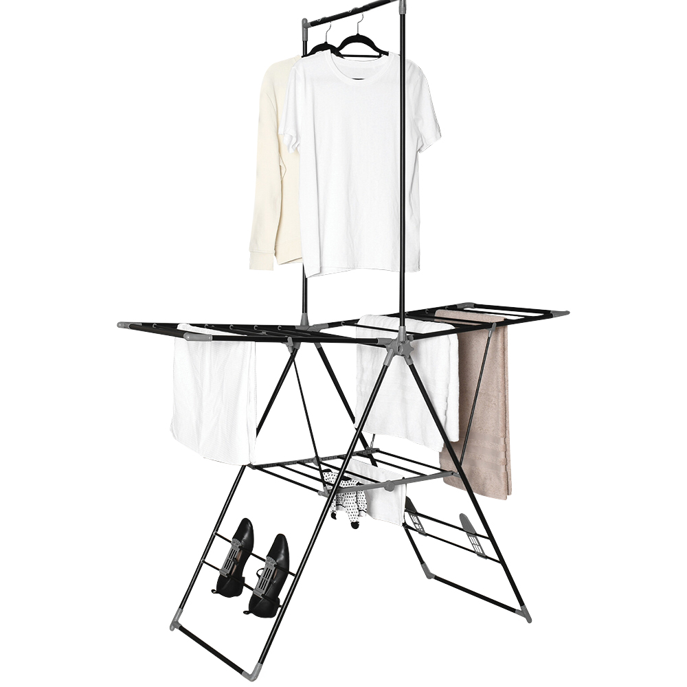 Argento Premium X Wing Airer - Black Image 1