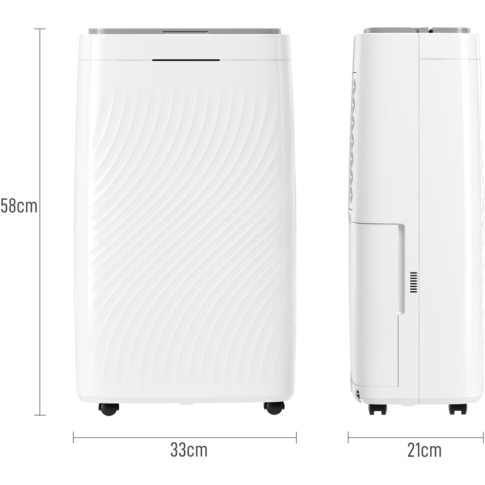 HOMCOM Dehumidifier with Filter and Timer 16L Image 9