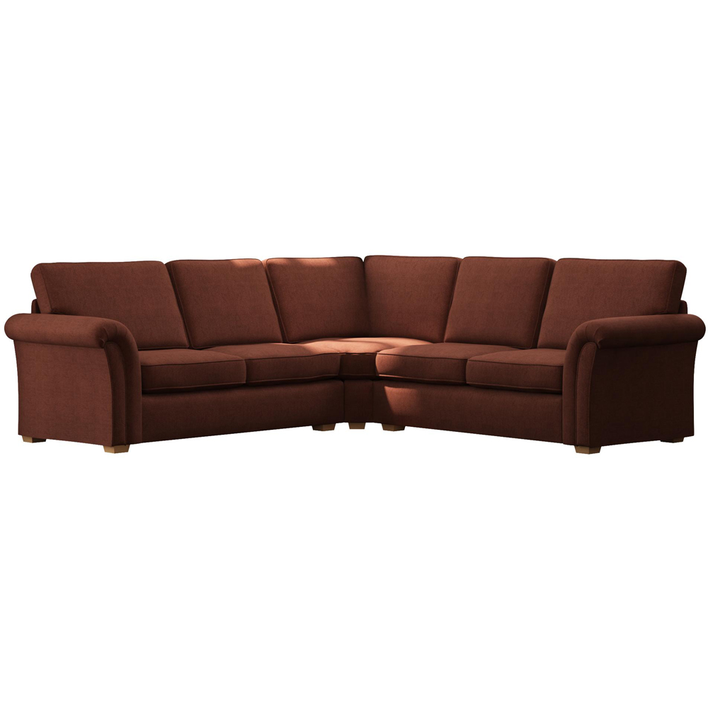 Castleacre 4 Seater Venice Brick Fixed Back Corner Sofa Image 2