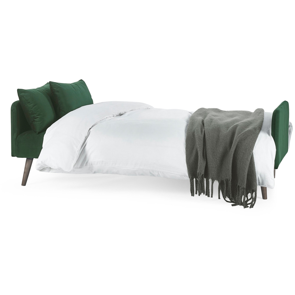 Julian Bowen Andi 3 Seater Green Sofa Bed Image 4