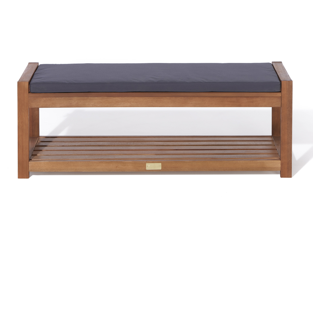 Rowlinson Factory Stain Finish Occasional Bench with Cushion Image 3