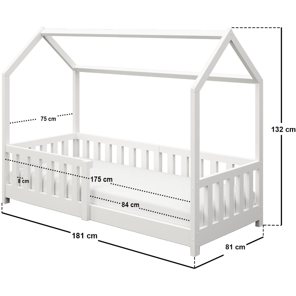 Flair Explorer Shorty White Playhouse Bed Image 6