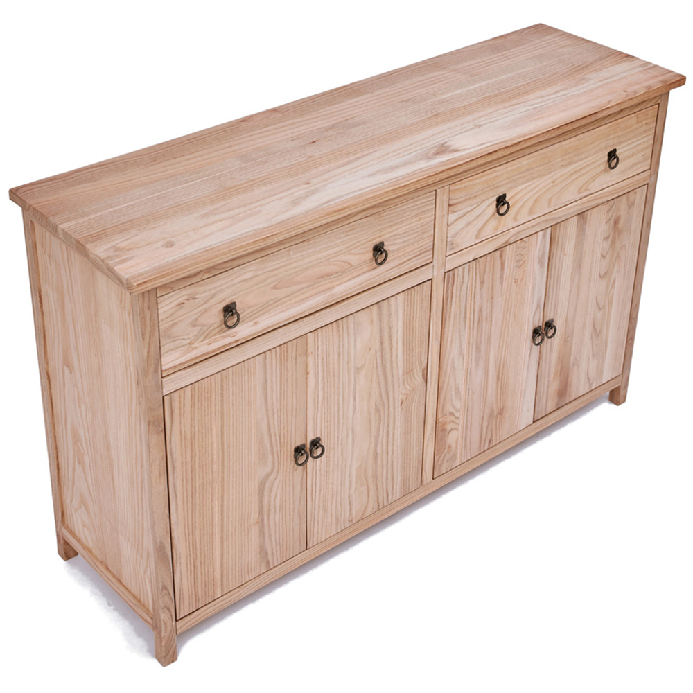 Montese 4 Door 2 Drawer Light Wood Sideboard Image 4