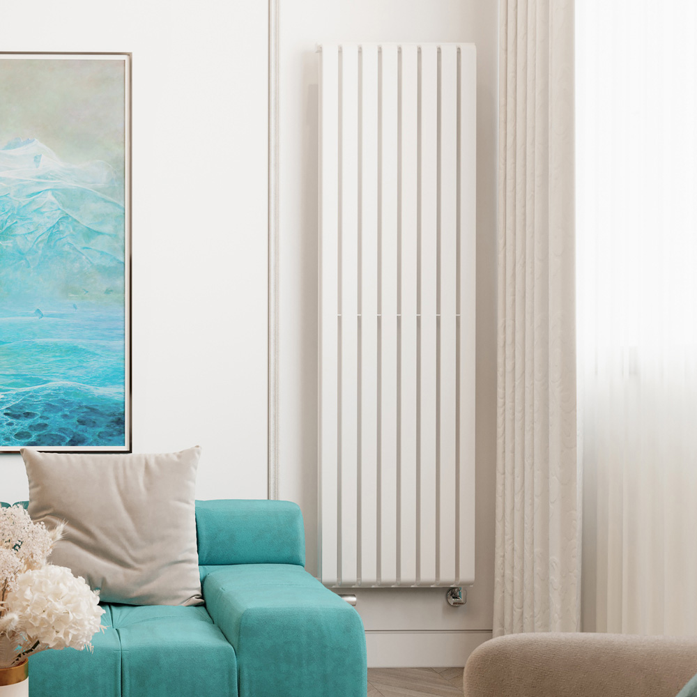 Terma Warp Room 5163 BTU Matt White Radiator 1800 x 525mm Image 2