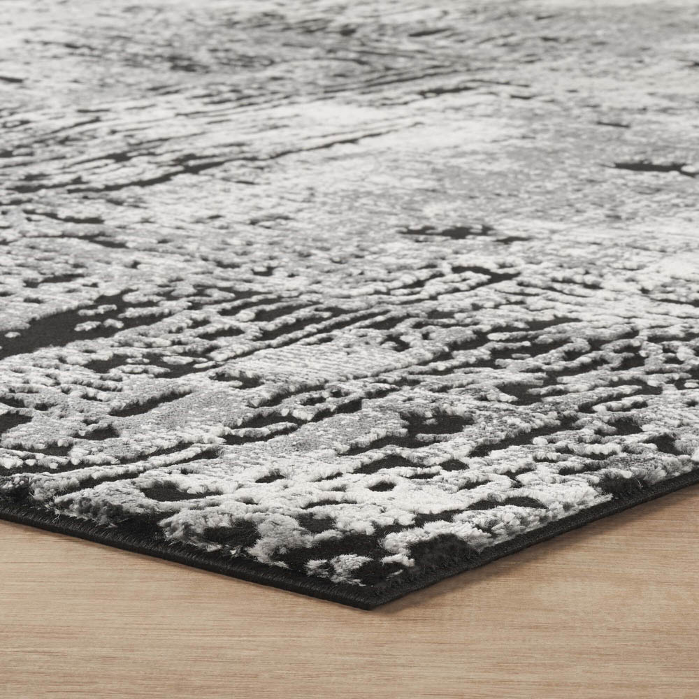 Desire Rugs Belgravia Metallic Sheen Modern Illusion Design Grey Rug 200 x 290cm Image 3