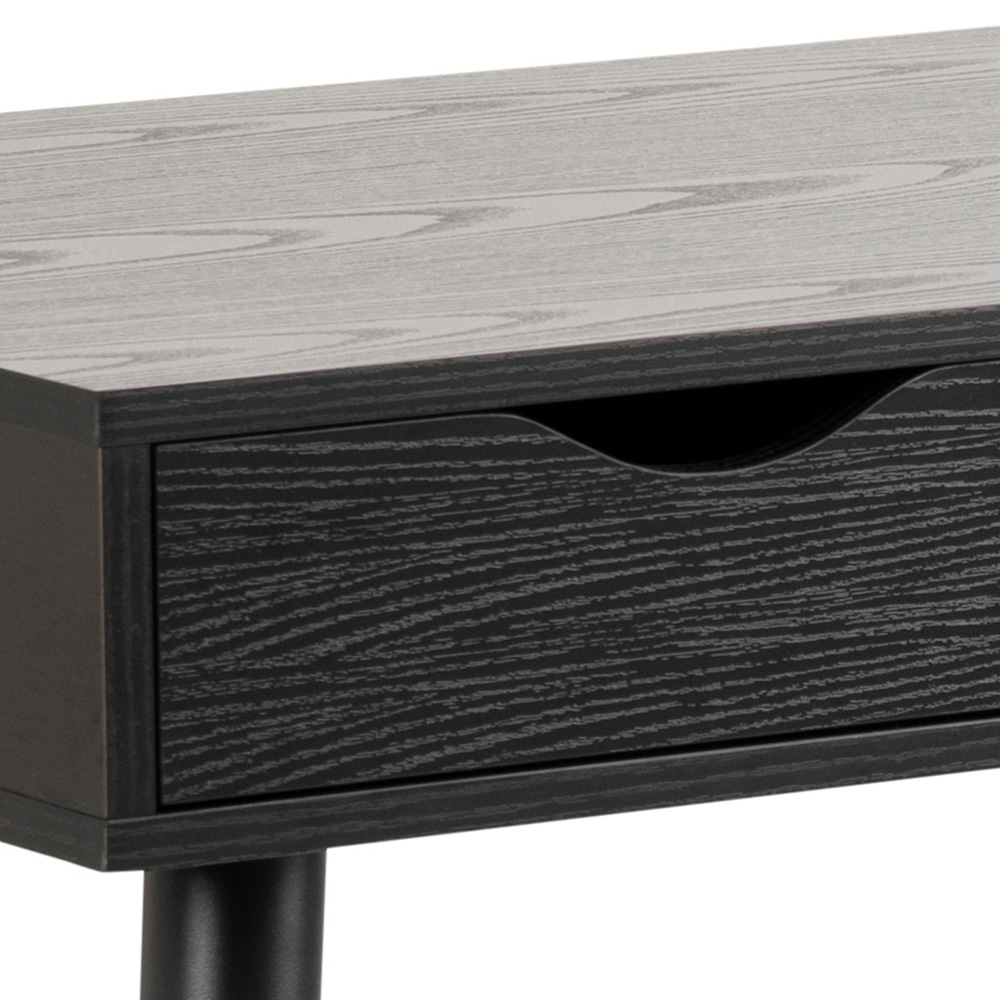 Florence Neptun 3 Drawer Black Office Desk Image 6