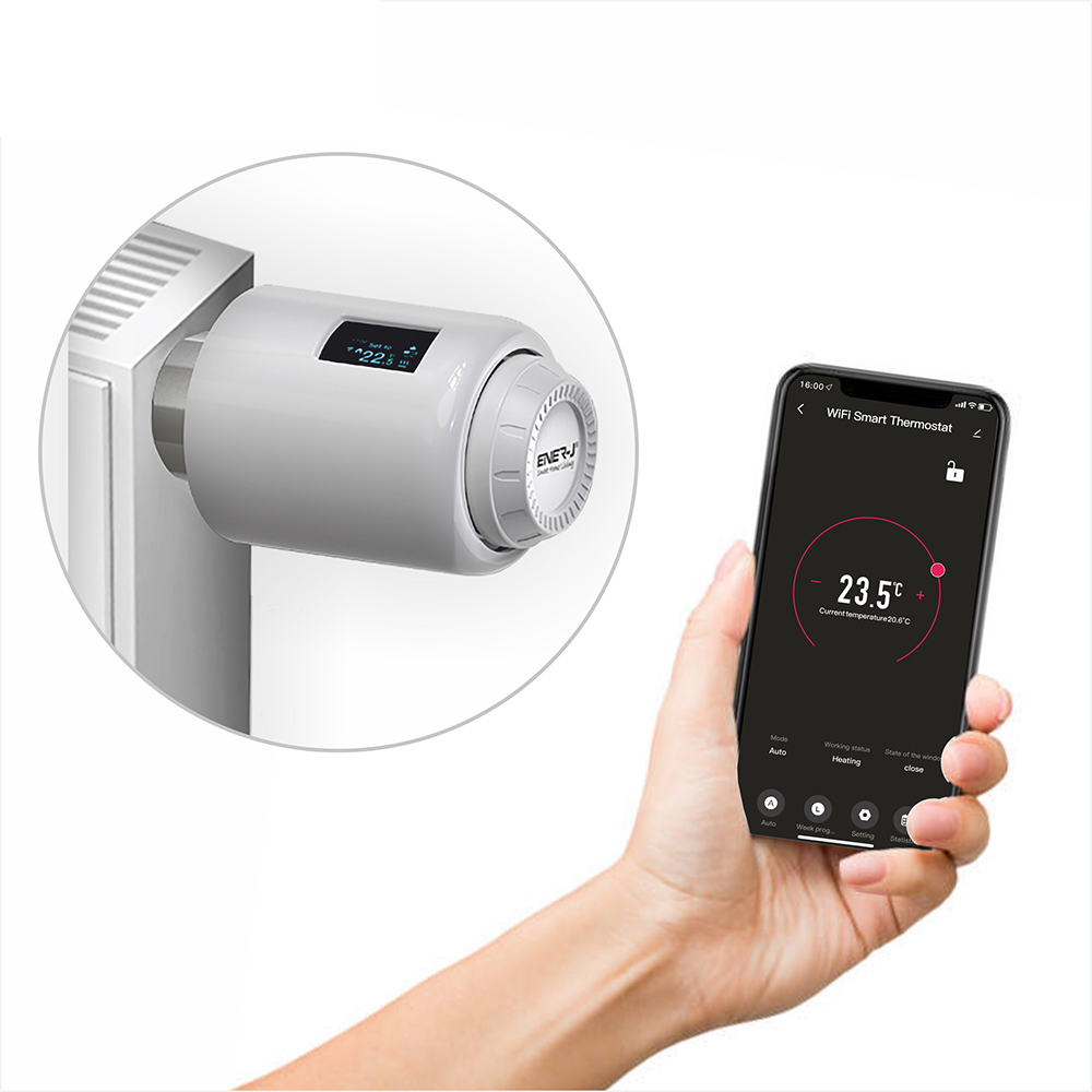 ENER-J Wi-Fi Smart Thermostatic Radiator Valve with Screen 2 Pack Image 6