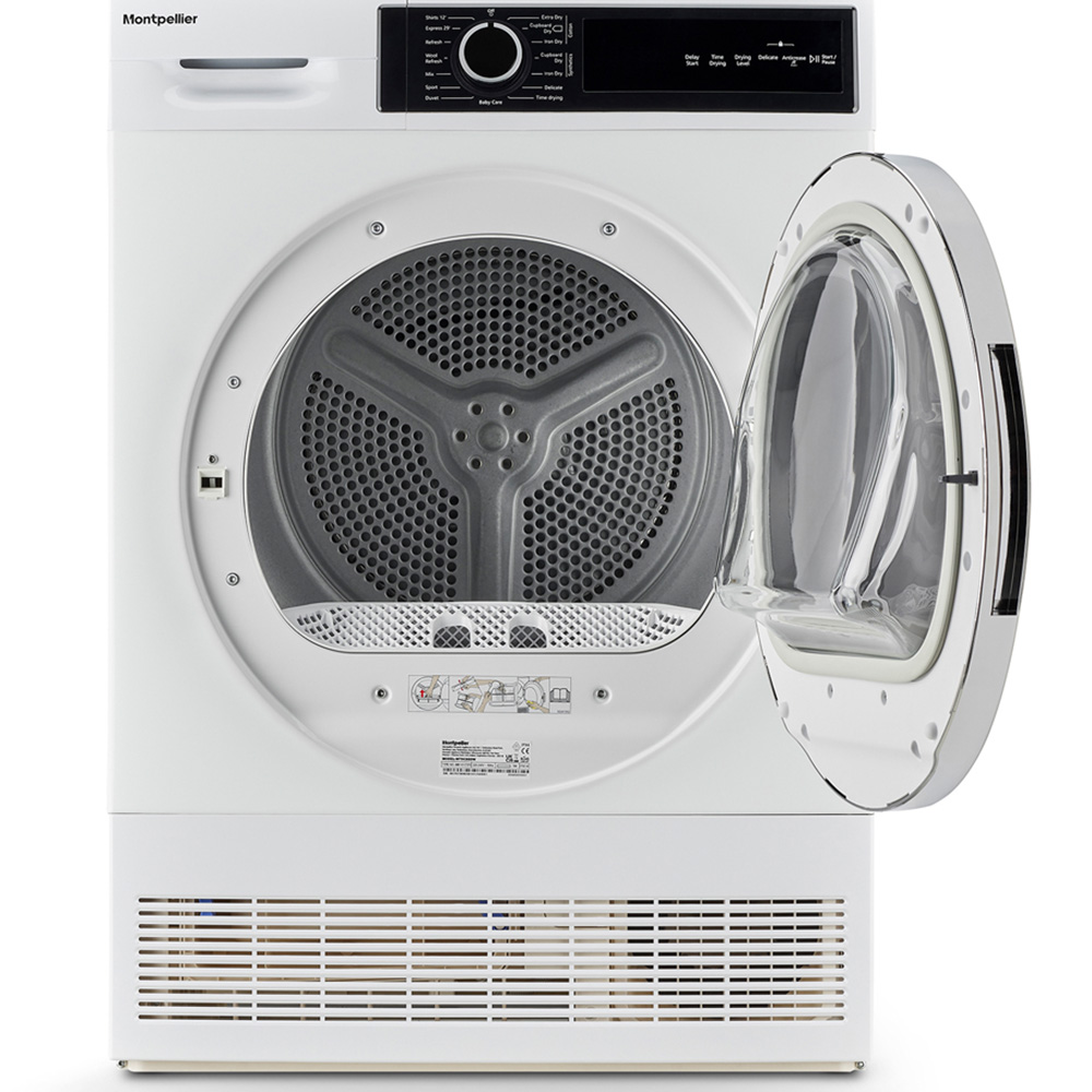 Montpellier MTDC8SDW 8kg White Condenser Sensor Dry Tumble Dryer Image 4