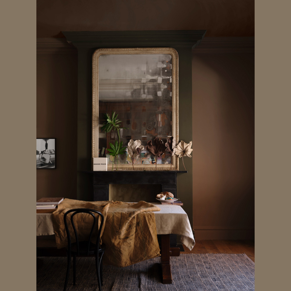 Farrow & Ball Dead Flat Broccoli Brown Matt Paint 2.5L Image 4