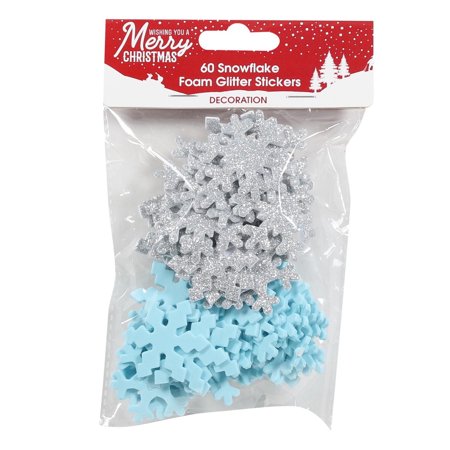 Pack of 60 Christmas Foam Stickers Image 2