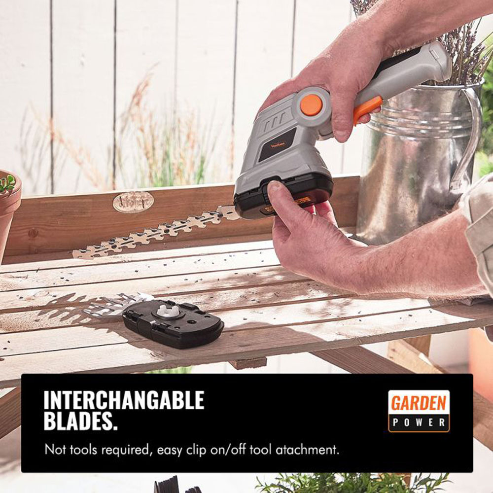 VonHaus 16889RG 2 in 1 Cordless Hedge Trimmer 7.2V Image 5