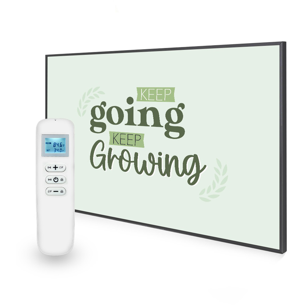 Mirrorstone Nexus Keep Goin Keep Growing Quote Wi-Fi Infrared Heating Panel 900W 795 x 1195mm Image 3