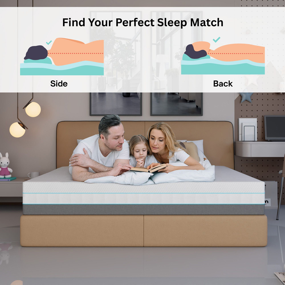 Sliding Wardrobes 4U Double Smart Hard Foam Pressure Relief Mattress Image 7