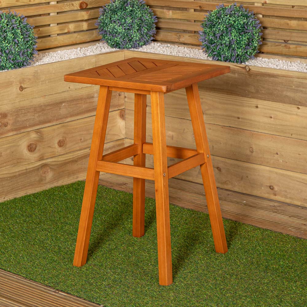 Samuel Alexander Kapalua Wooden Slatted Garden Side Table 73 x 45cm Image 7