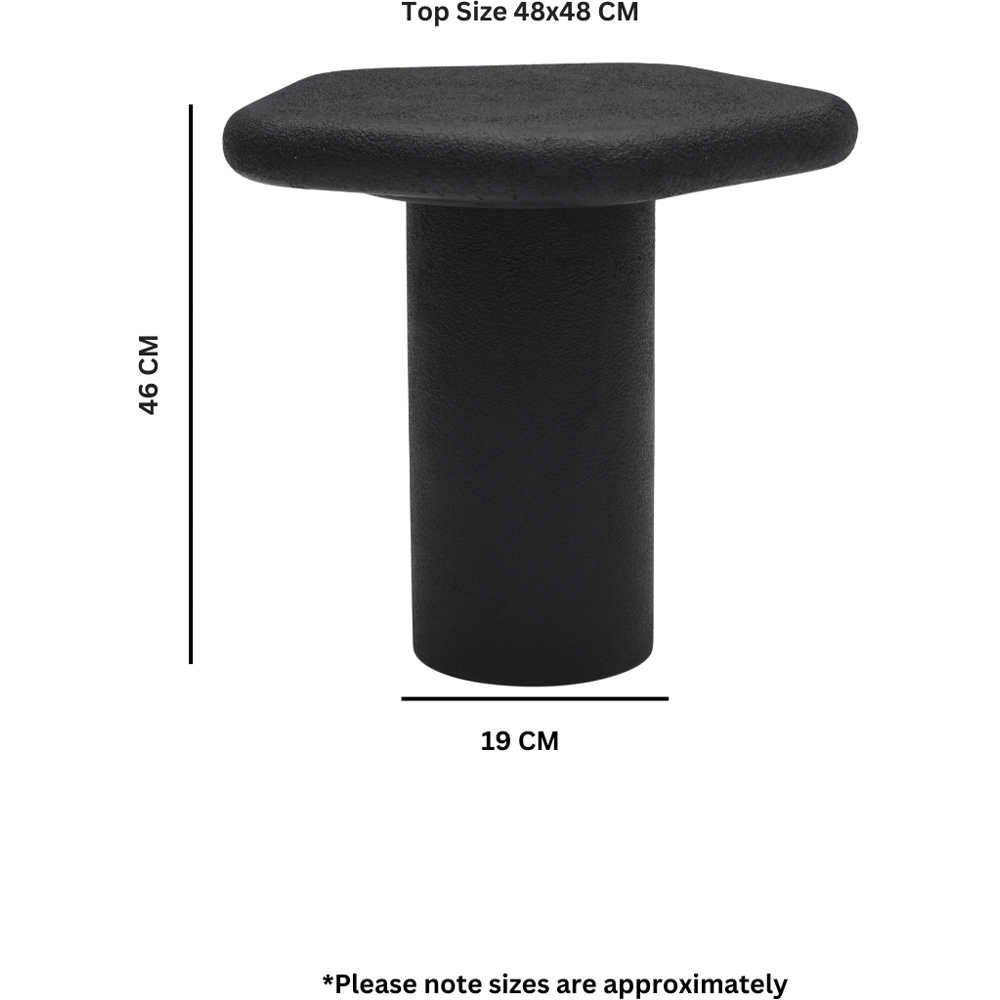 IH Design Udaipur Black Pentagon End Table Image 7