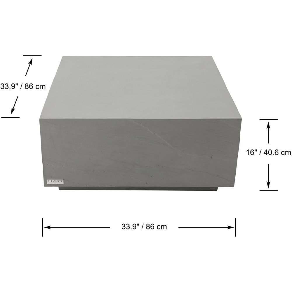 Elementi Colorado Space Grey GRC Medium Coffee Table Image 7