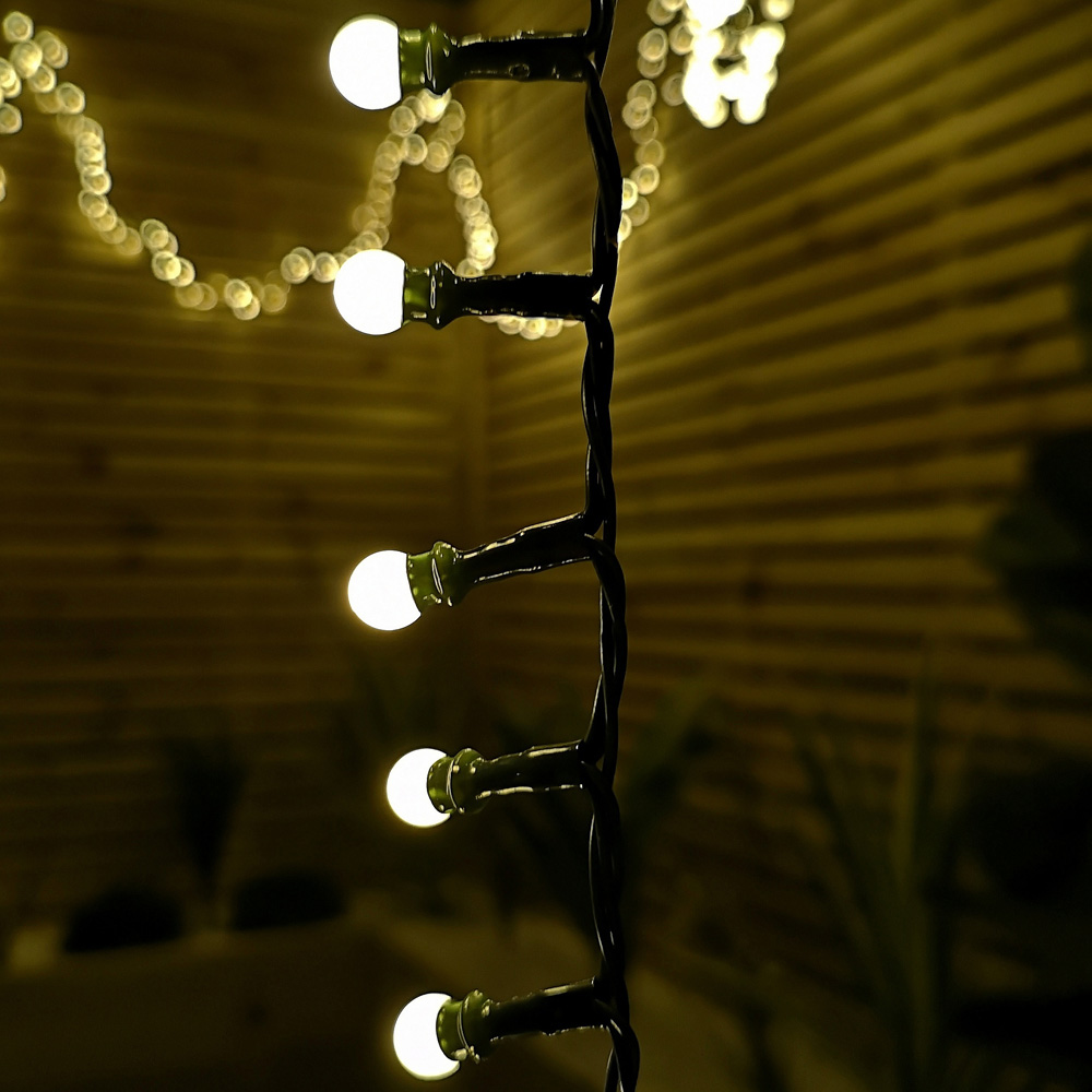 Samuel Alexander Warm White LED Frosted Berry Christmas String Lights 7.5m Image 2