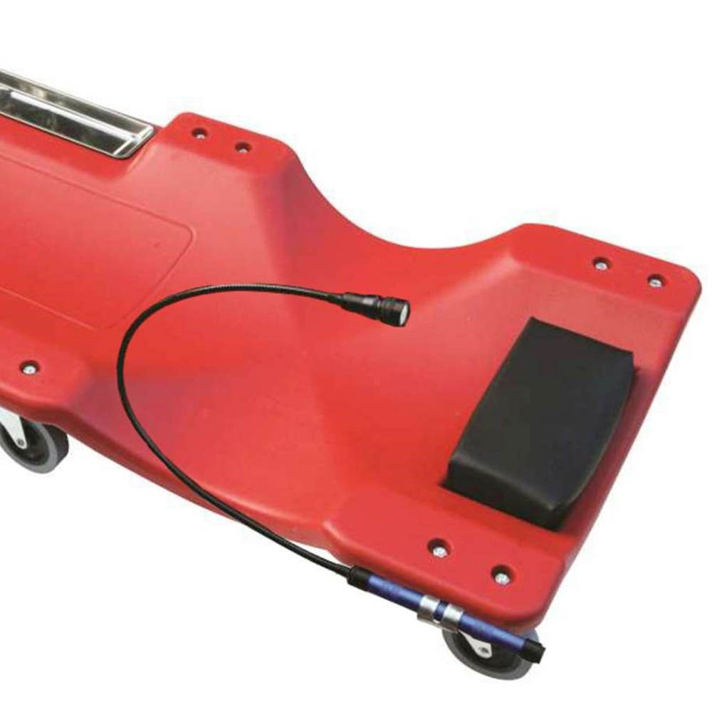 Hilka Tools 102cm Creeper with Magnetic Tray and Light Image 3