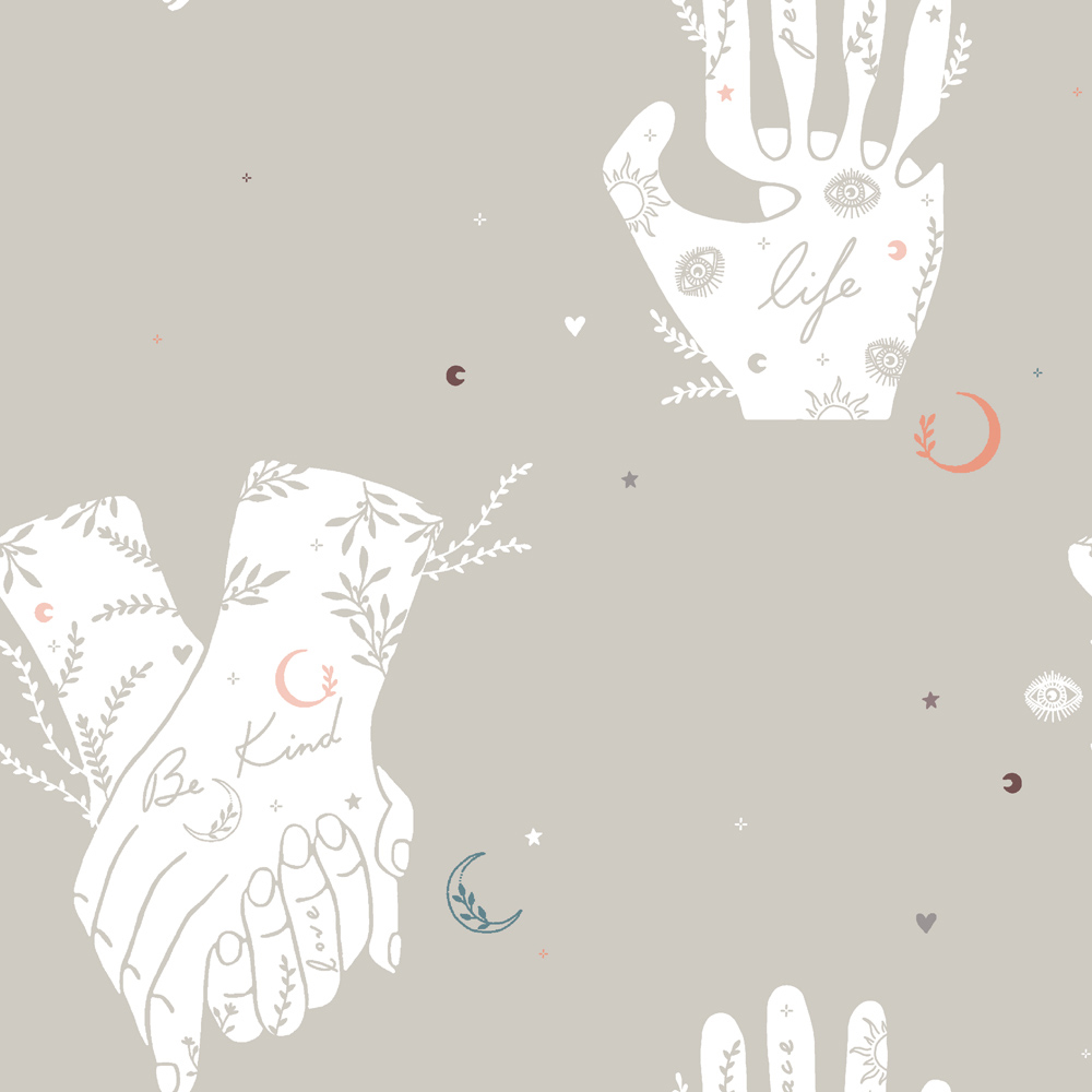 furn. Be Kind Double Grey Abstract Duvet Cover Set Image 5