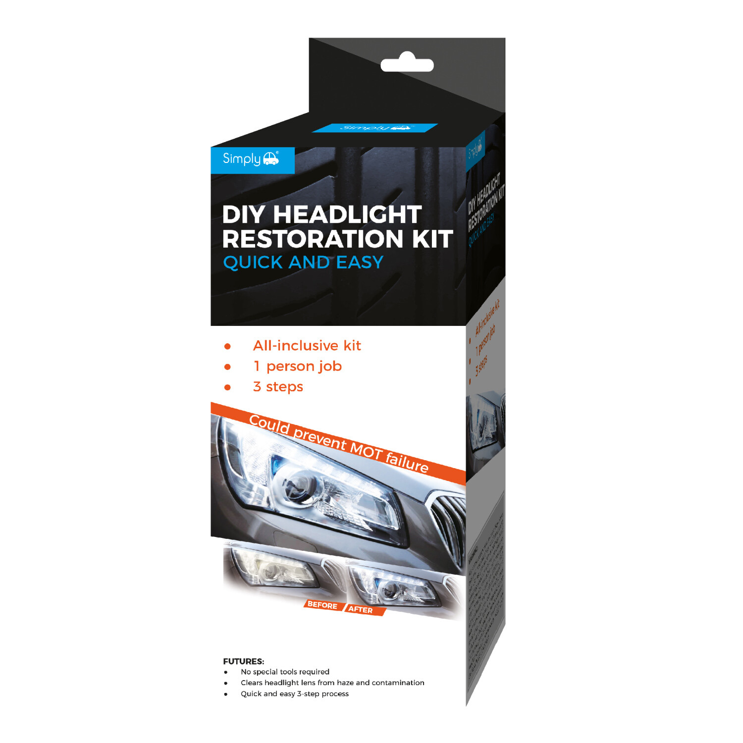 Simply Auto Headlight Restoration Kit - Multicolour Image 2