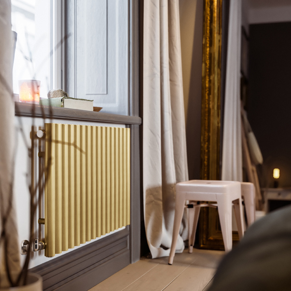 Terma Rolo Room 2015 BTU Brass Radiator 500 x 865mm Image 8