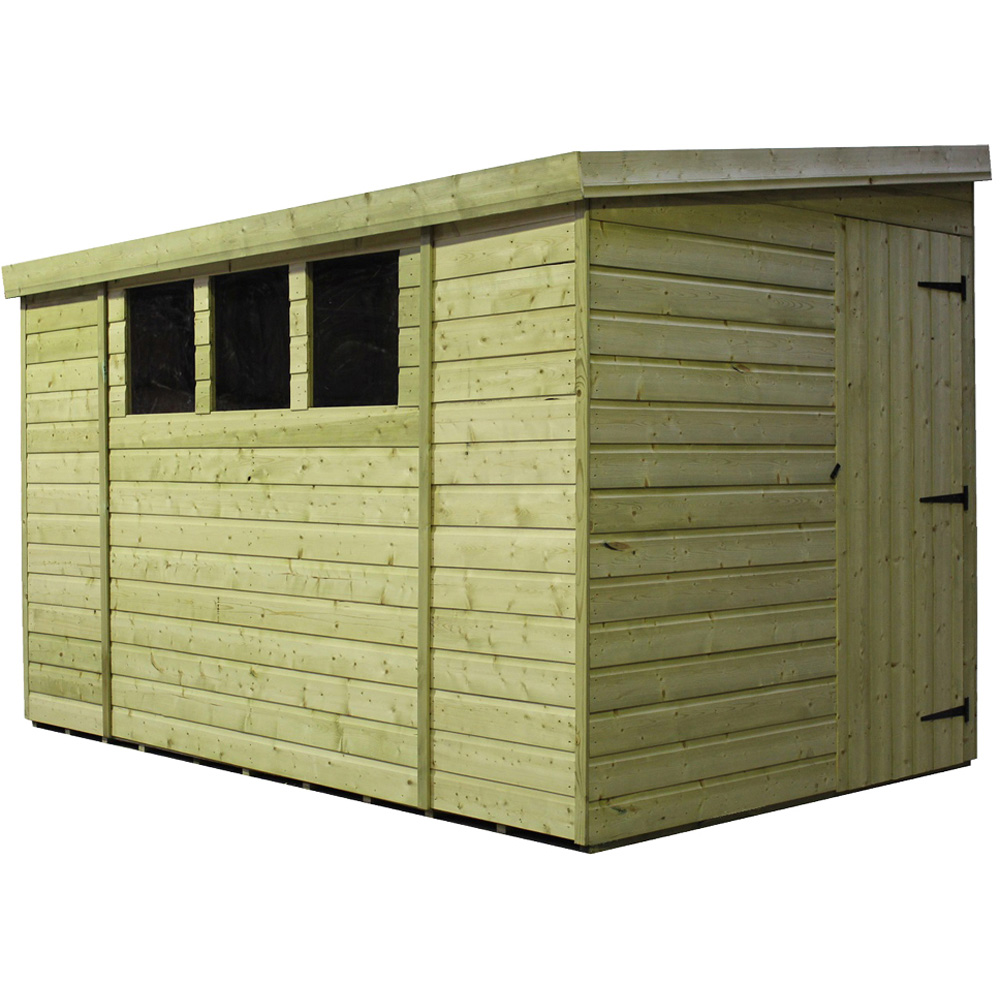 Empire Sheds 3000 14 x 7ft Tongue and Groove Wooden Pent Garden Shed Image 1