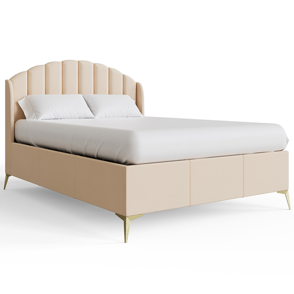 GFW Pettine Double Pink End Lift Ottoman Storage Bed Image 2