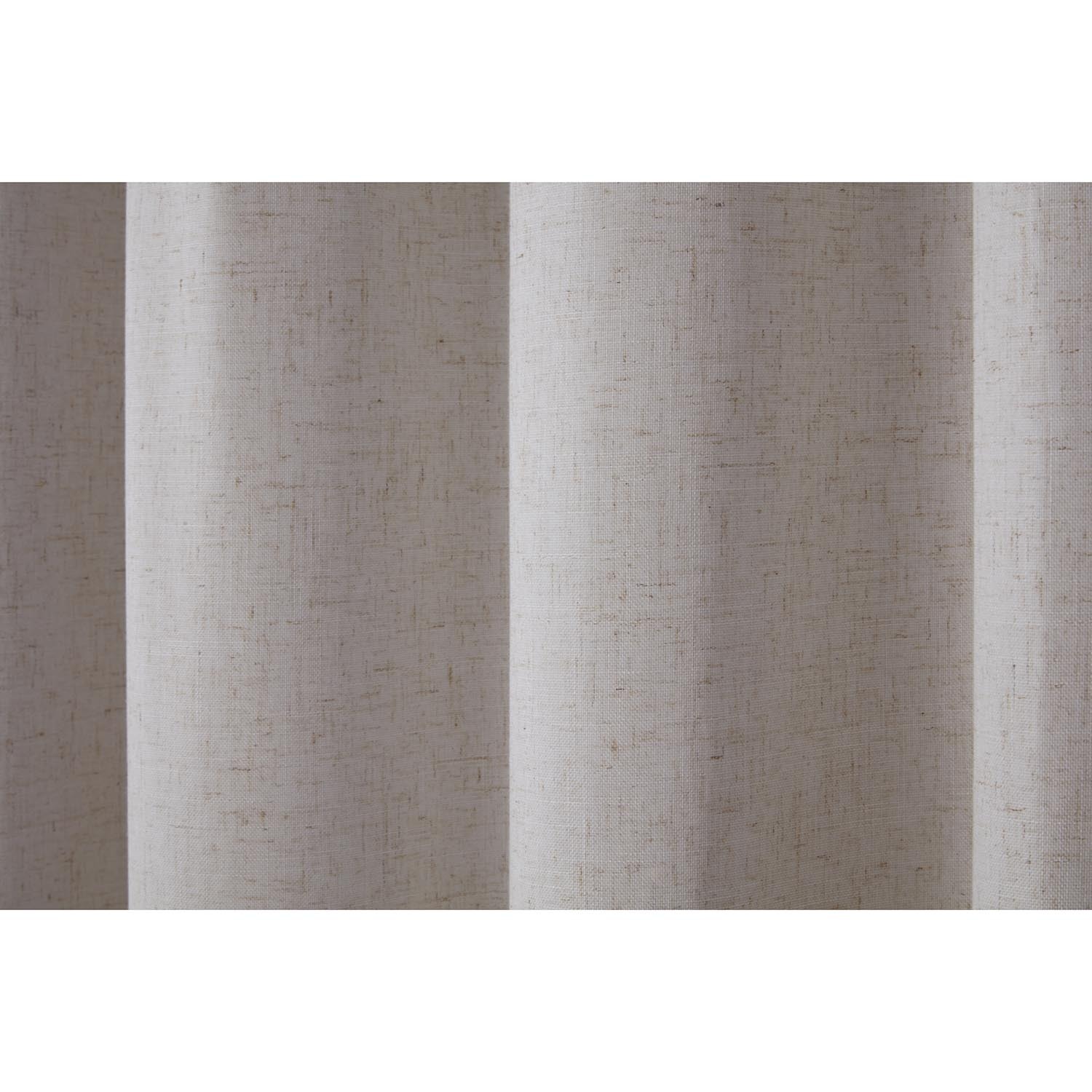 Divante Verona Linen Look Curtains - Natural / 137cm / 168cm Image 4