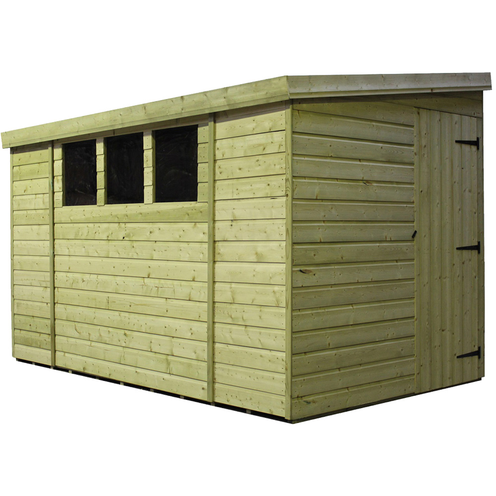 Empire Sheds 3000 10 x 5ft Tongue and Groove Wooden Pent Garden Shed Image 1
