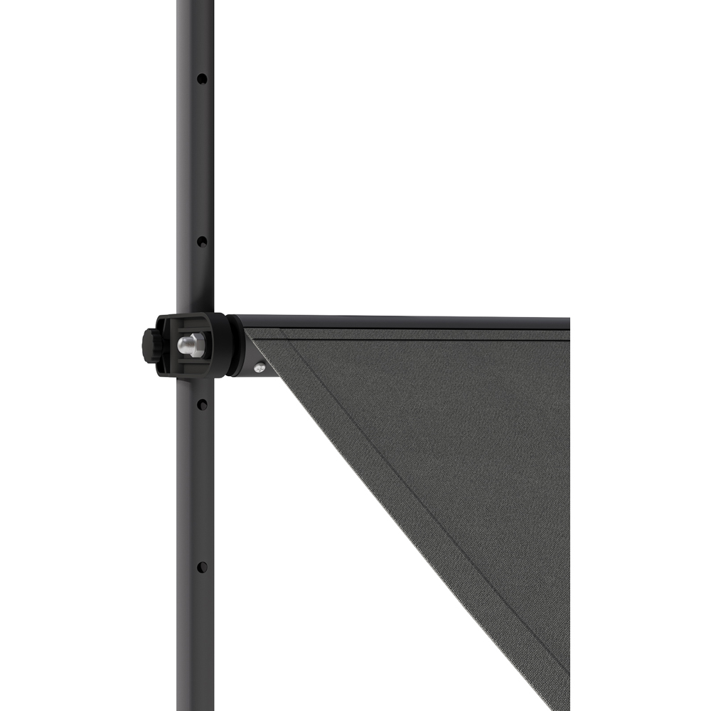 Living and Home Grey Wavy Valance Retractable Height Adjustable Awning 1.5m Image 6