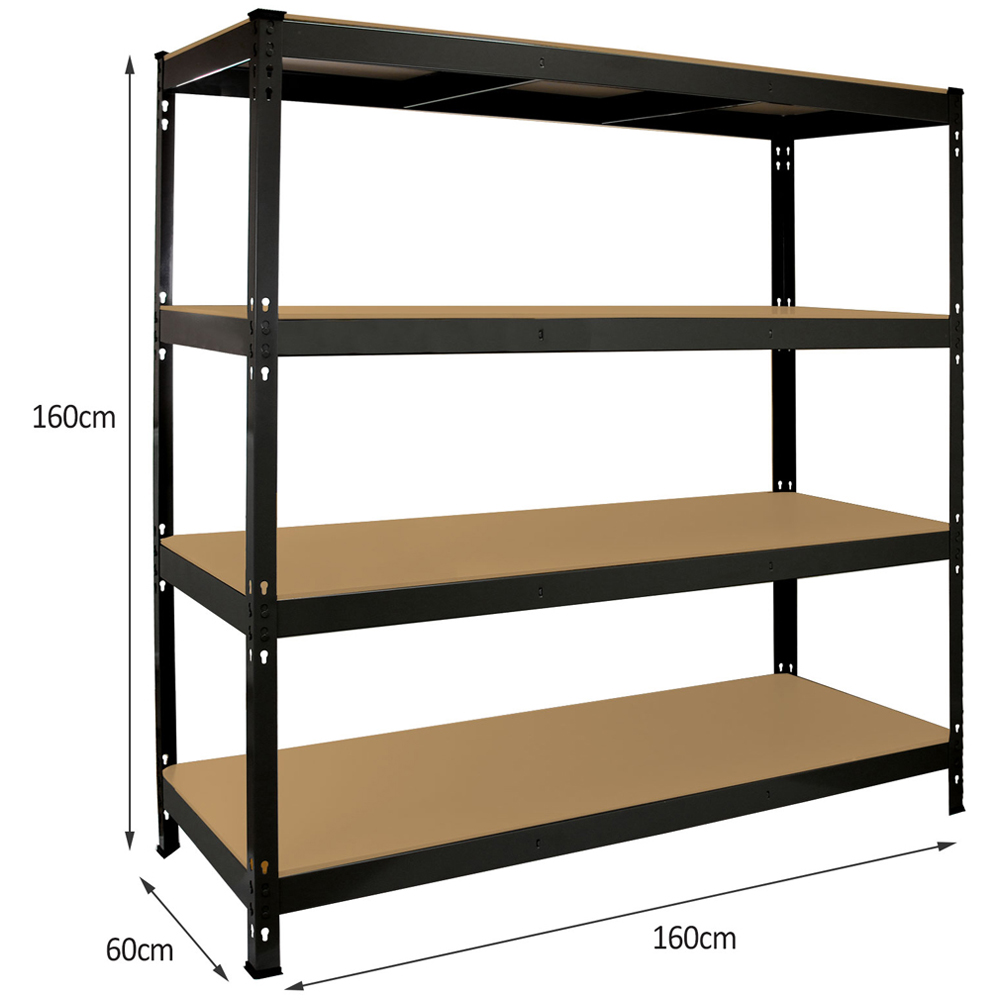 Monster Shop Q-Rax Heavy Duty Shelving Unit 160 x 160 x 60cm Image 6
