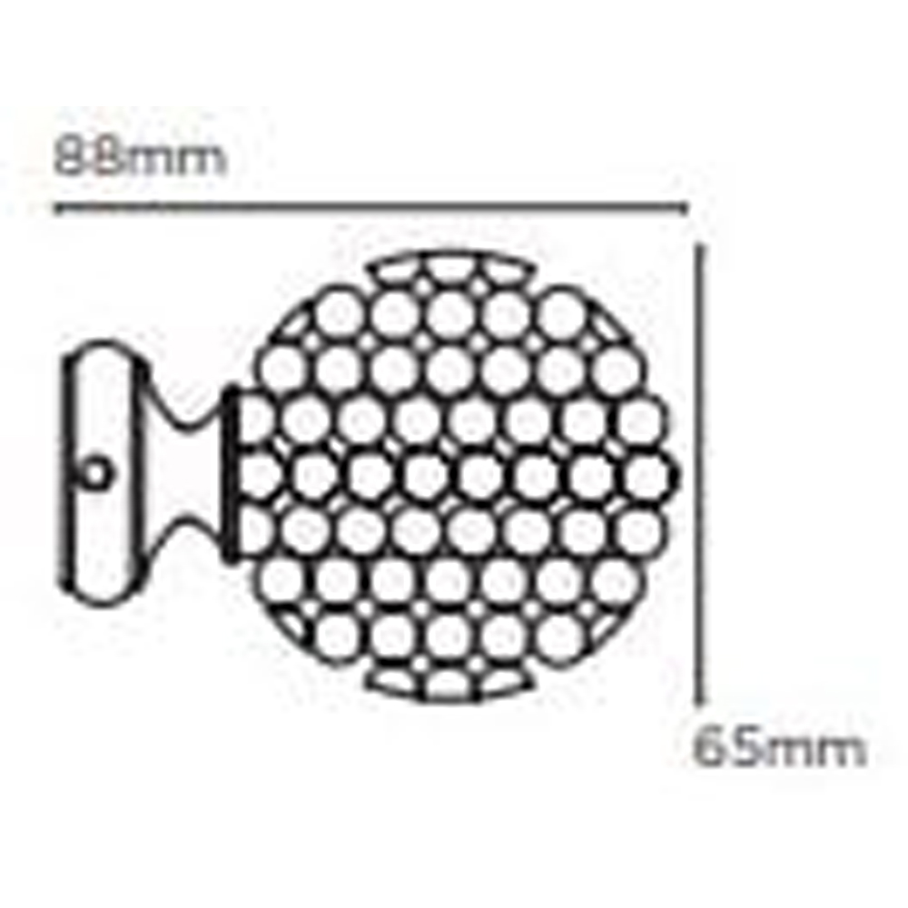 New Edge Blinds 100cm Fixed Length Satin Silver Eyelet Metal Curtain Pole Set with Mia Finial Image 4