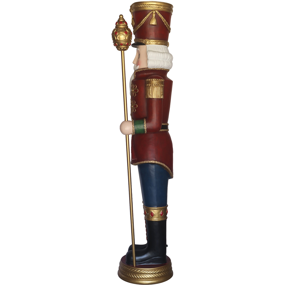 The Christmas Centre Traditional Red Green and Blue LED Nutcracker 180cm Image 4