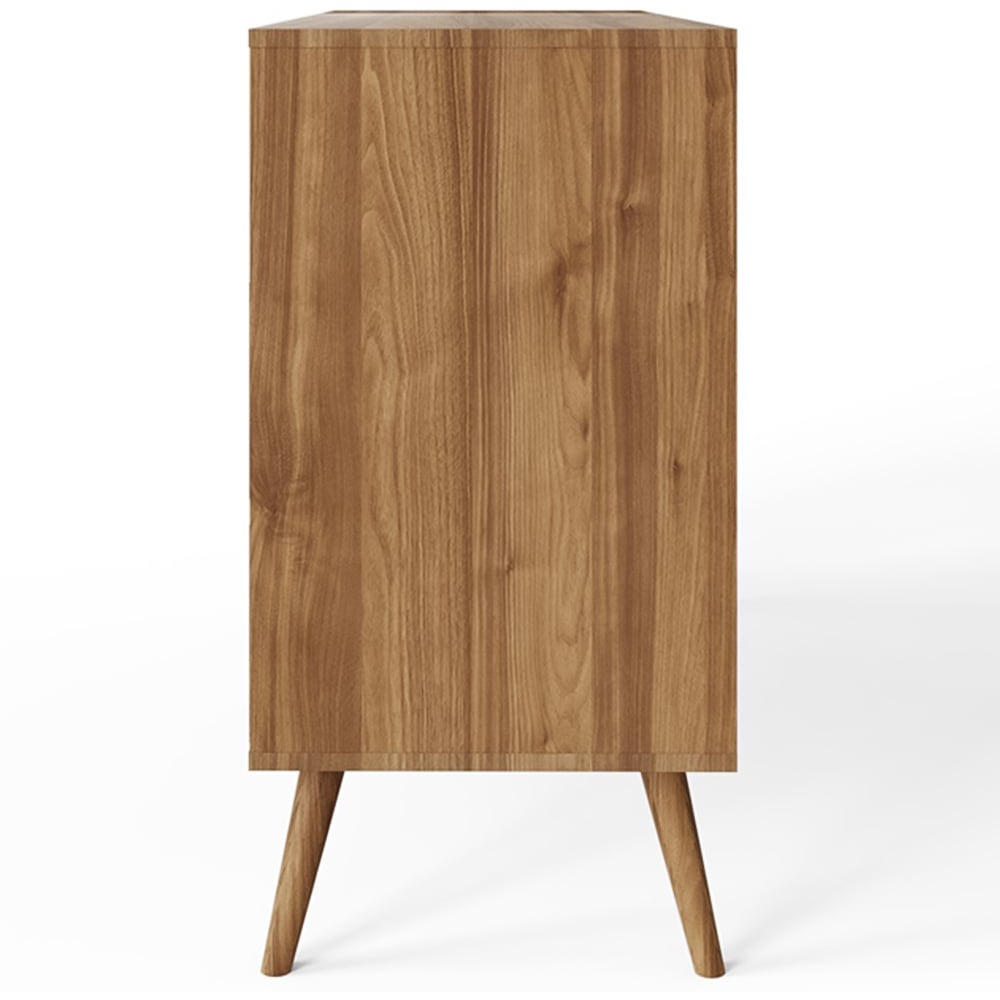 GFW Rowan 6 Drawer Oak Slatted Chest of Drawers Image 5