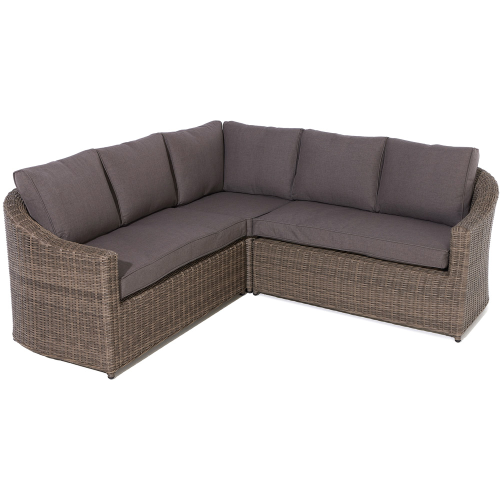 Rowlinson Bunbury 5 Seater Natural Rattan Weave Corner Sofa Set Image 4
