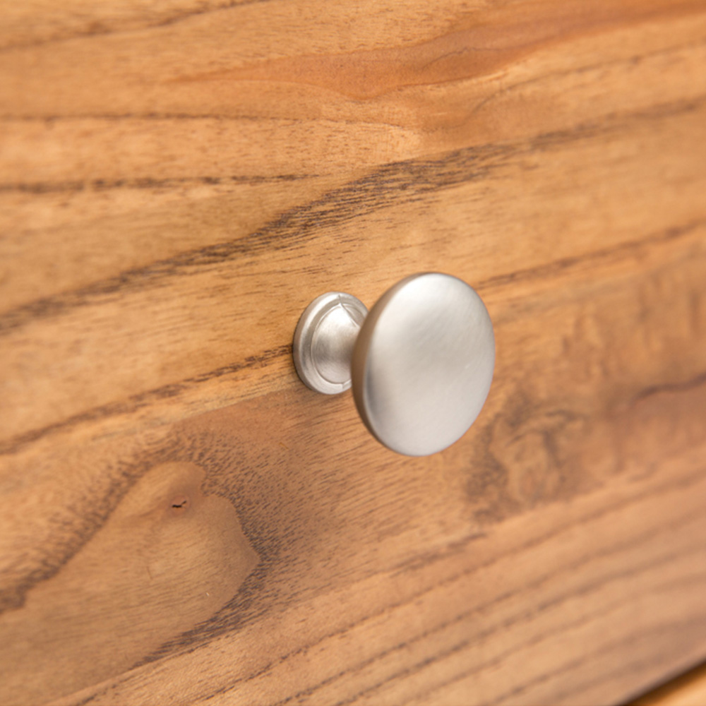 Cabinet Bits Salerno 6 Drawer Brown Chrome Knob Chest of Drawers Image 7