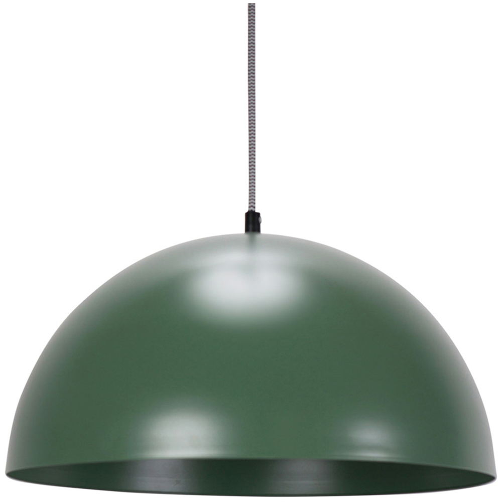 ValueLights Stassi Forest Green Mushroom Dome LED Pendant Ceiling Light Image 1