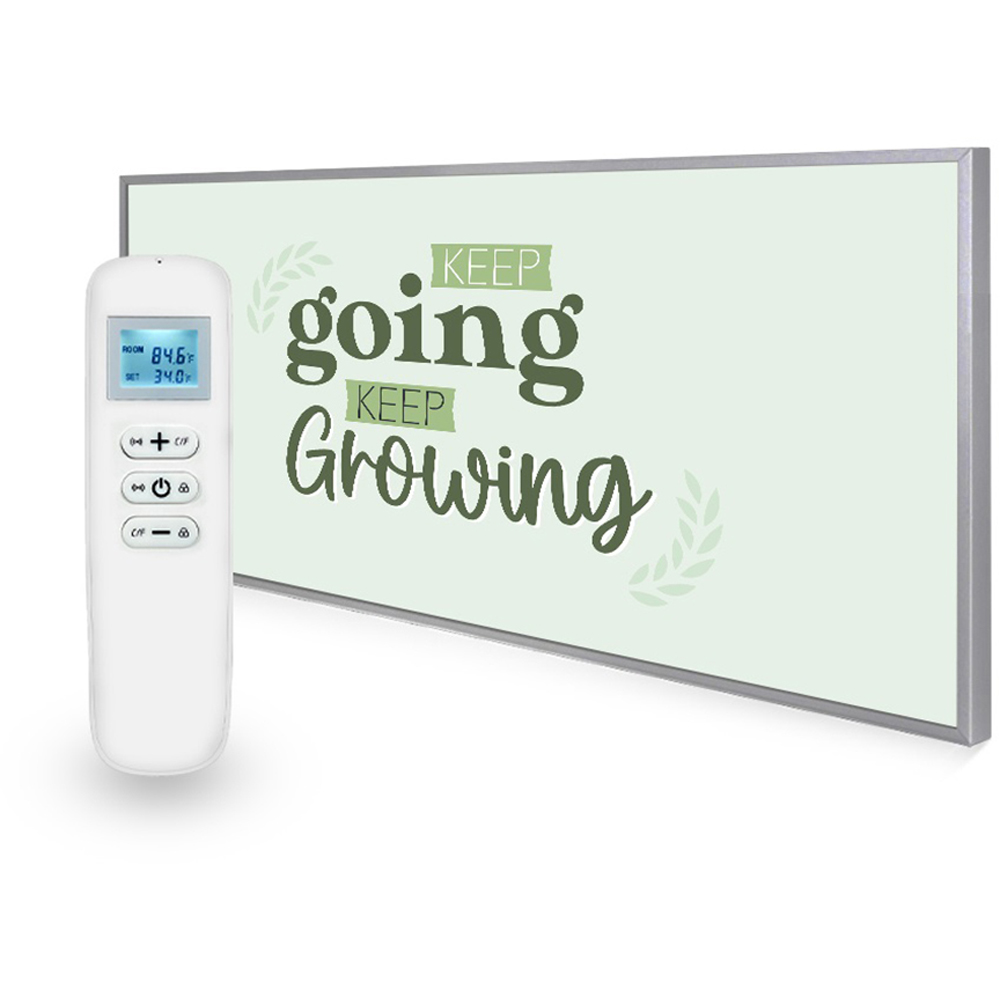 Mirrorstone Nexus Keep Goin Keep Growing Quote Wi-Fi Infrared Heating Panel 700W 595 x 1195mm Image 2