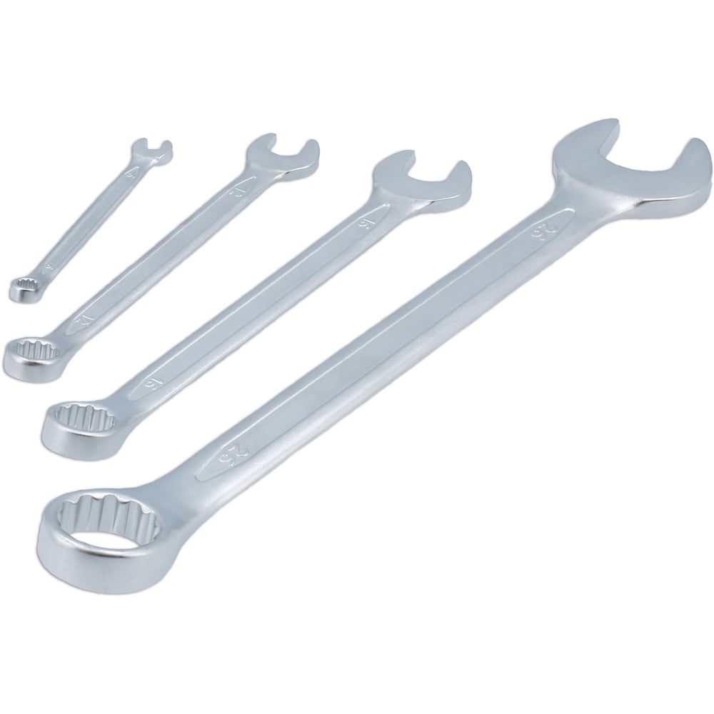 Laser 25 Piece 6-32mm Satin Finish Bi-Hex Metric Combination Spanner Set Image 2
