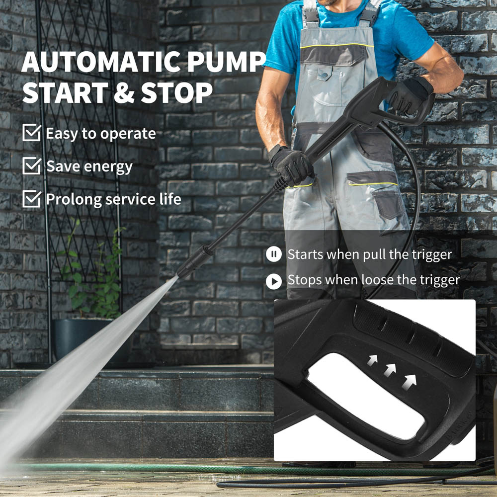 Outsunny 2200W Pressure Power Washer with Adjustable Nozzle 170Bar Image 5