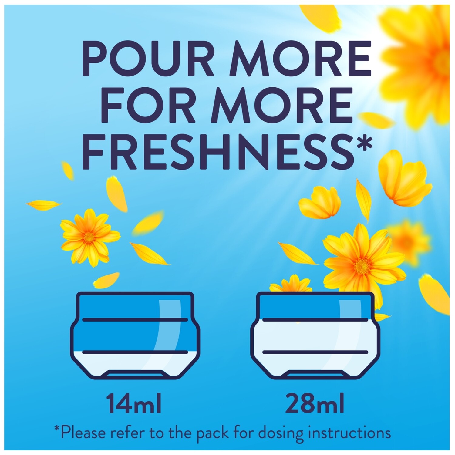 Lenor Outdoorable Fresh Fabric Conditioner 700ml Summer Breeze Image 6