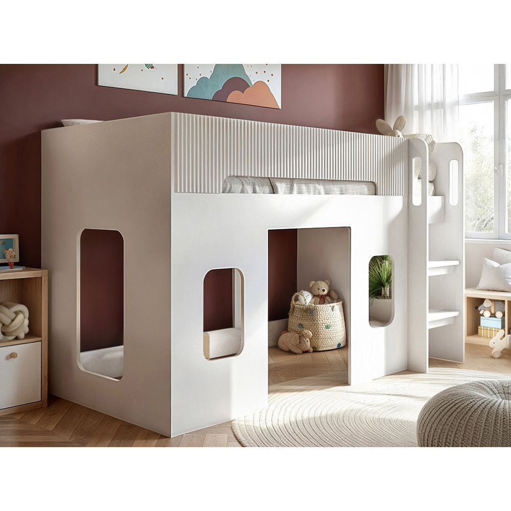 Flair Lino White Play House Mid Sleeper Image 5