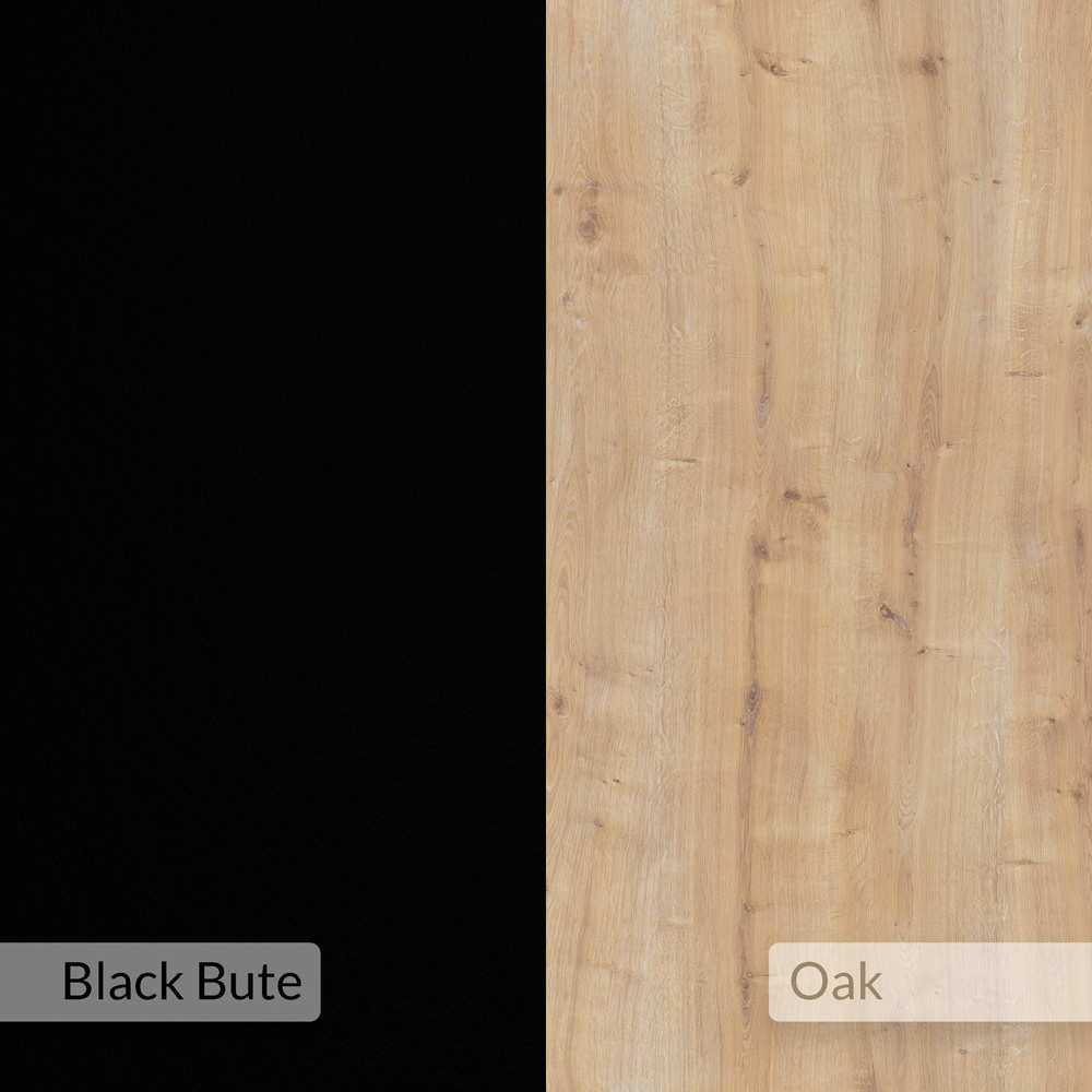 Decortie Tita Black and Dark Oak Effect Bookcase Image 5