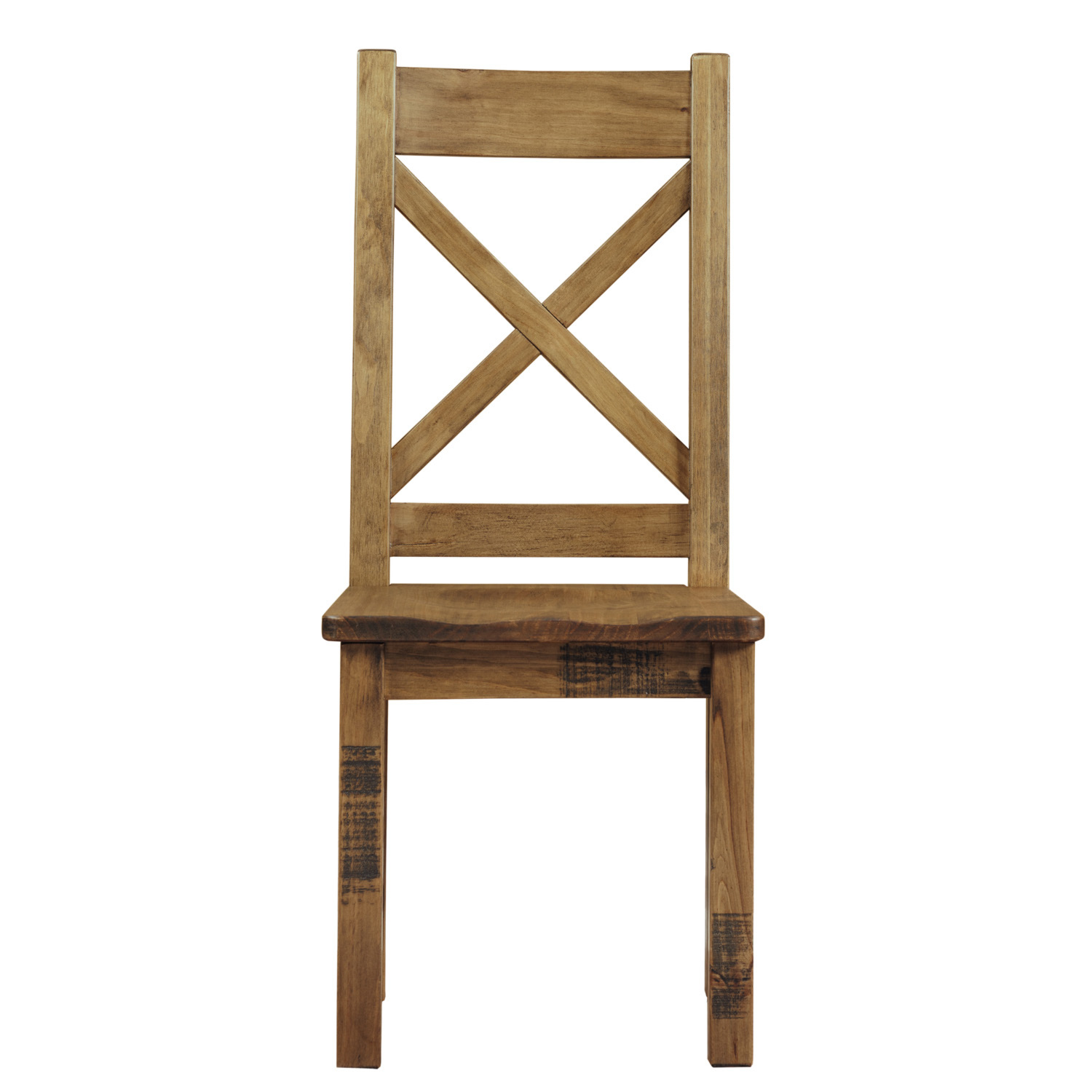 Pair of Cotswold Rustic Dining Chairs Image 4