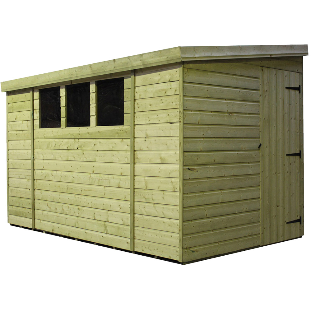 Empire Sheds 3000 14 x 6ft Tongue and Groove Wooden Pent Garden Shed Image 1