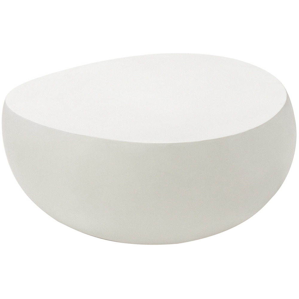 Elementi Ikaria Cream White GRC Coffee Table Image 2